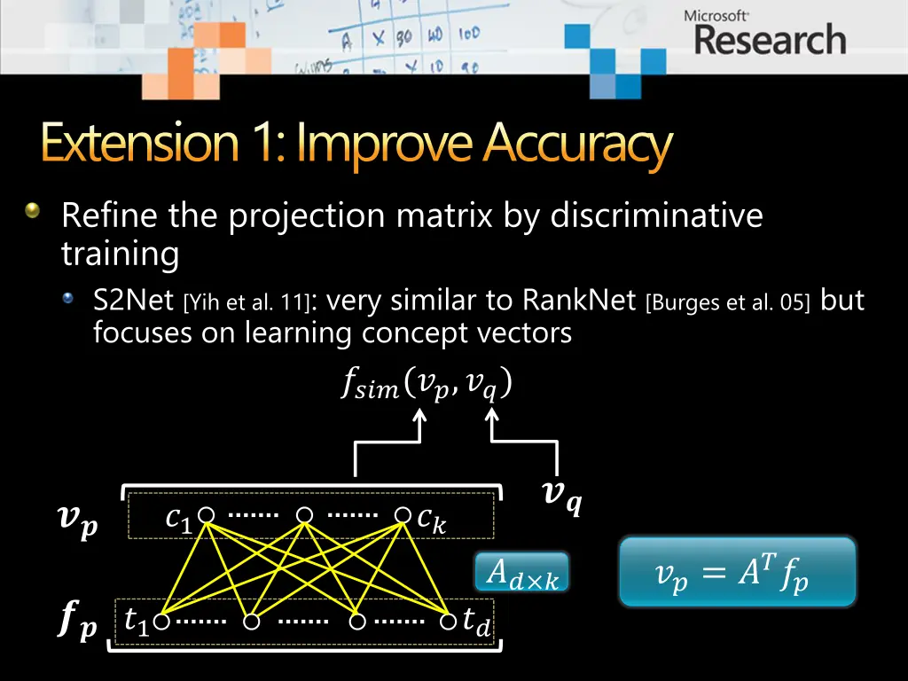 extension 1 improve accuracy refine