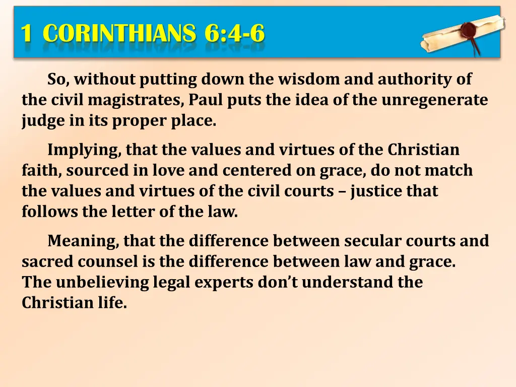 1 corinthians 6 4 6 1