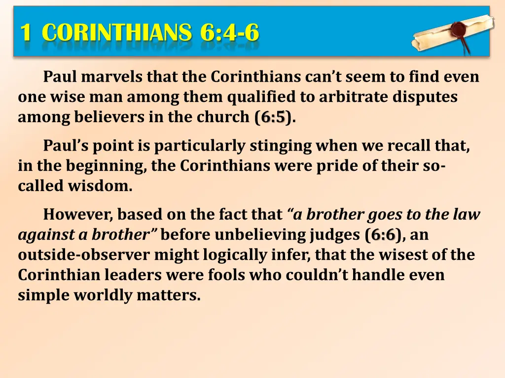 1 corinthians 6 4 6 3