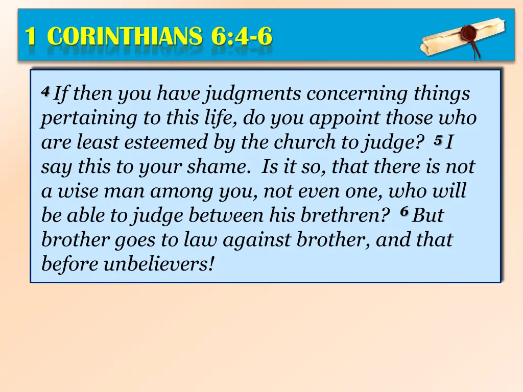 1 corinthians 6 4 6