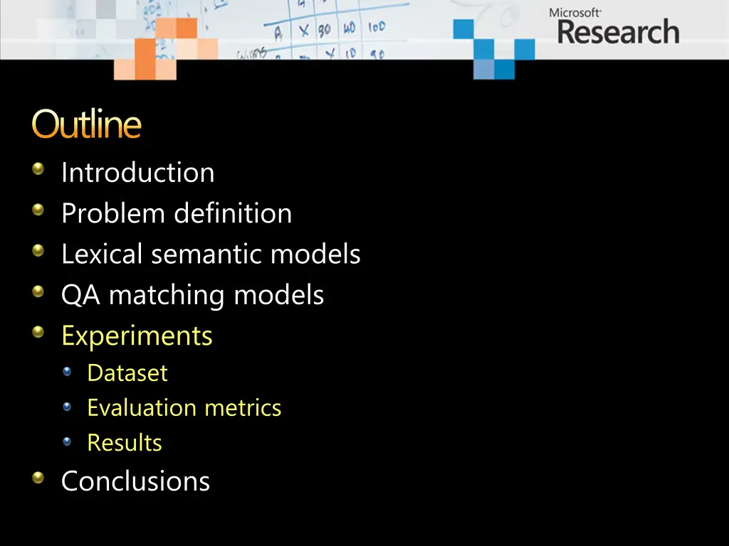 outline introduction problem definition lexical