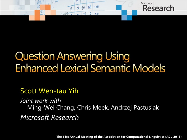 question answering using enhanced lexical