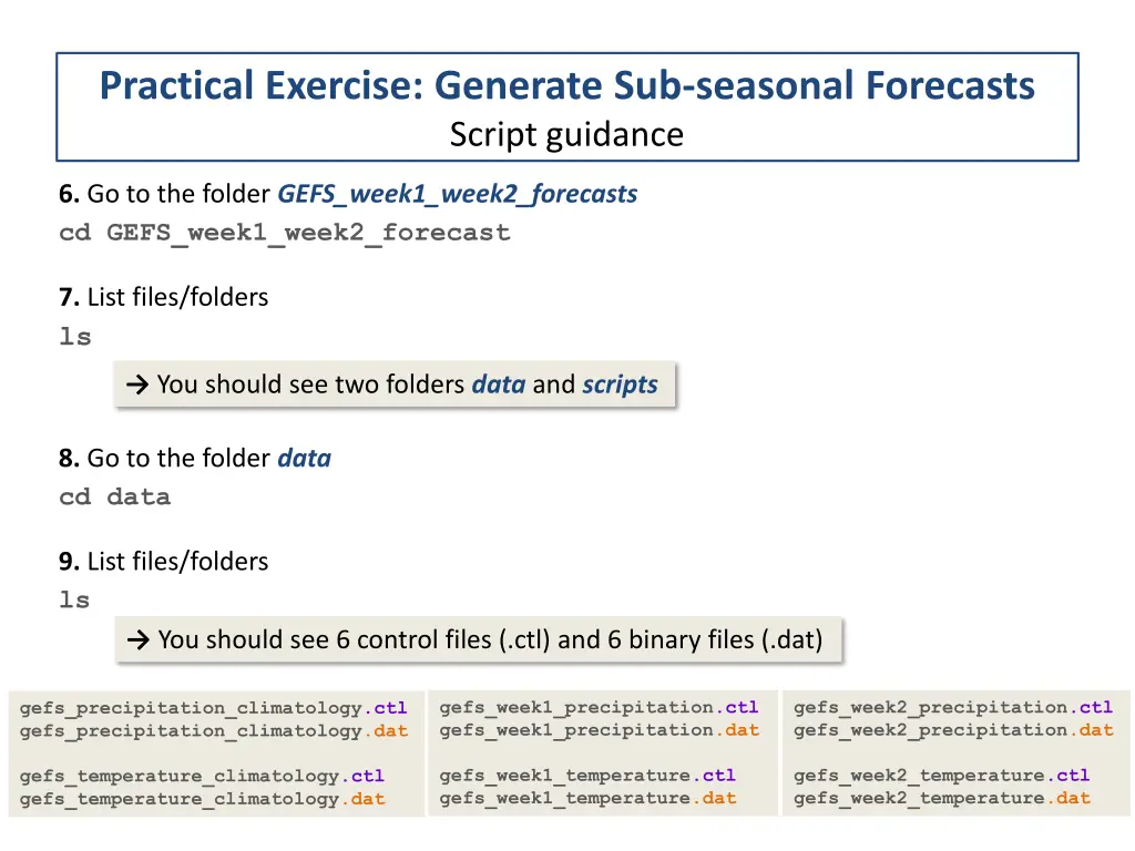 practical exercise generate sub seasonal 2