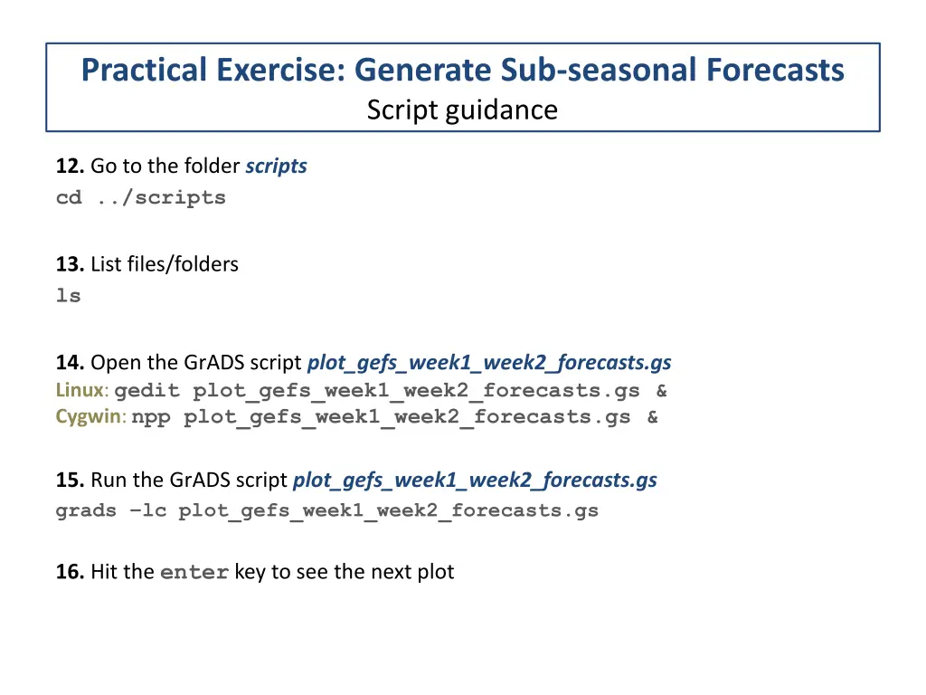 practical exercise generate sub seasonal 5