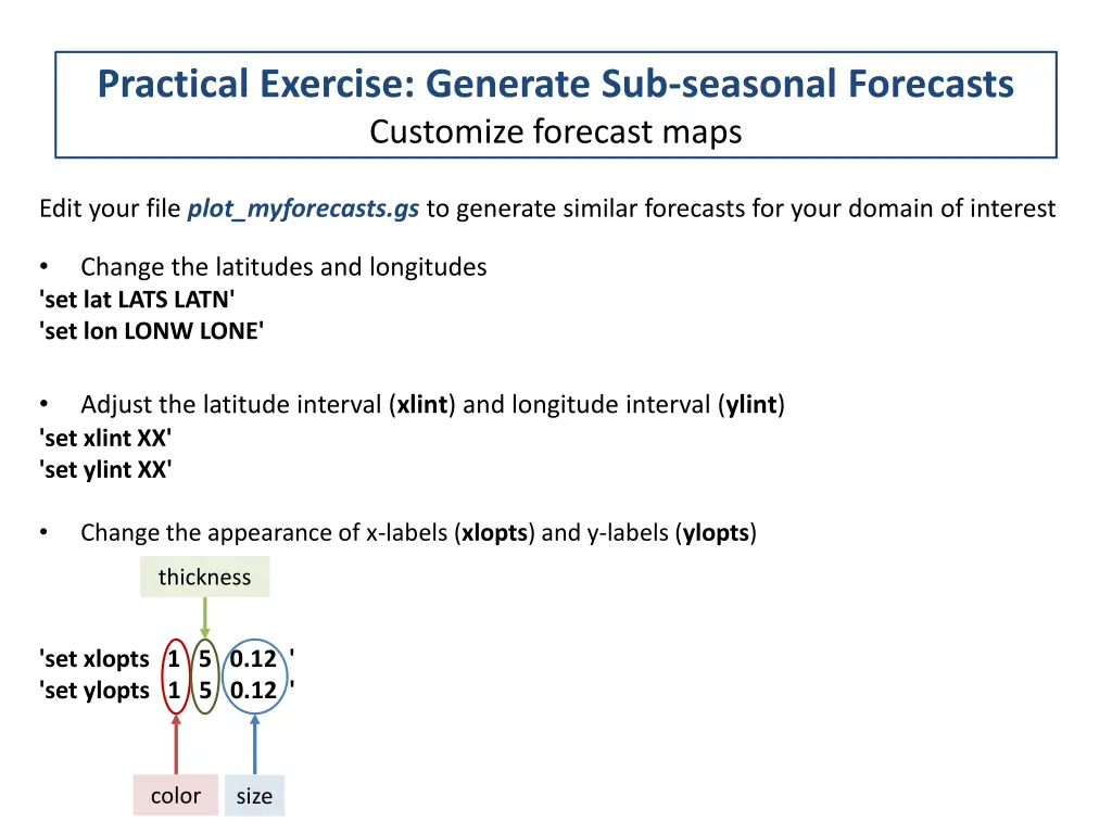 practical exercise generate sub seasonal 8