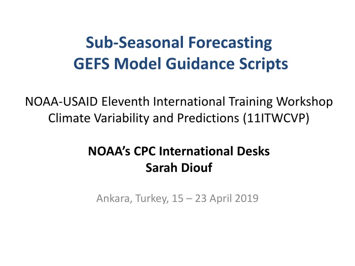 sub seasonal forecasting gefs model guidance