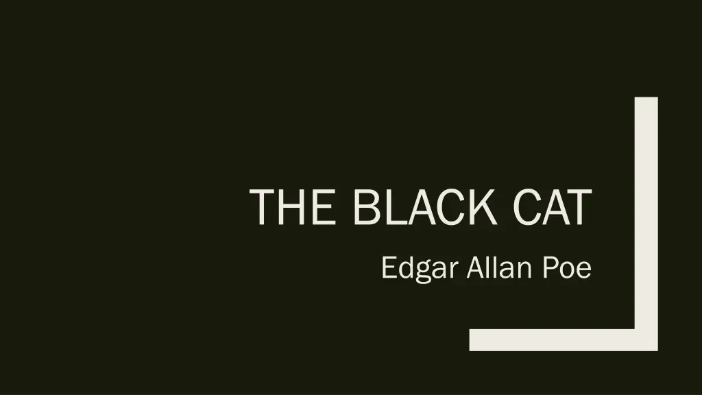 the black cat edgar allan poe