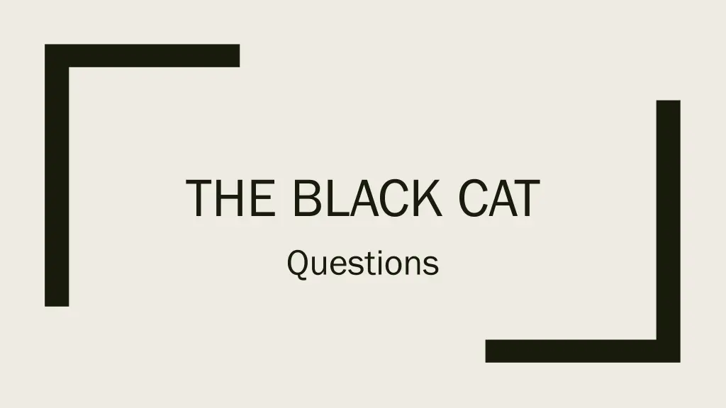 the black cat questions