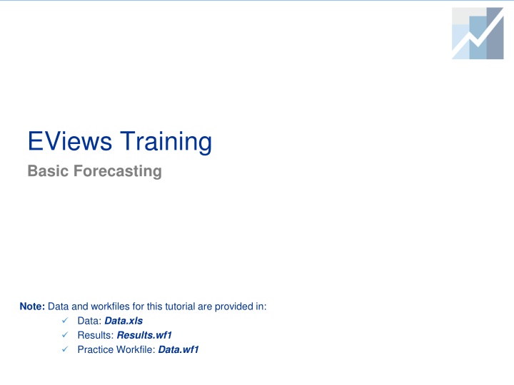 eviews training basic forecasting