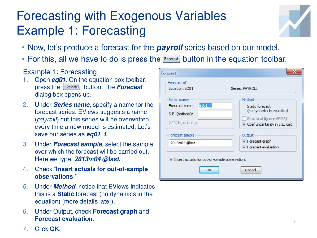 forecasting with exogenous variables example 2