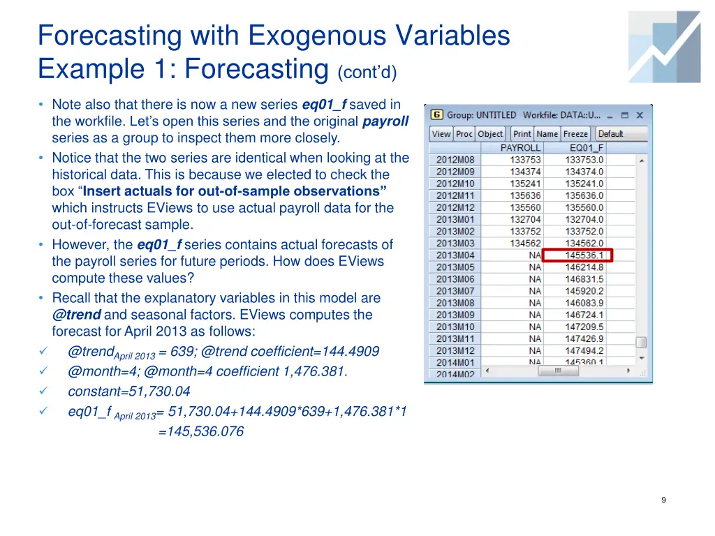 forecasting with exogenous variables example 4