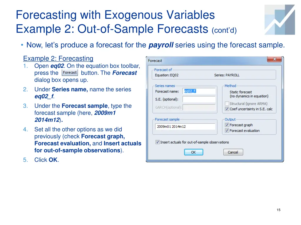 forecasting with exogenous variables example 9