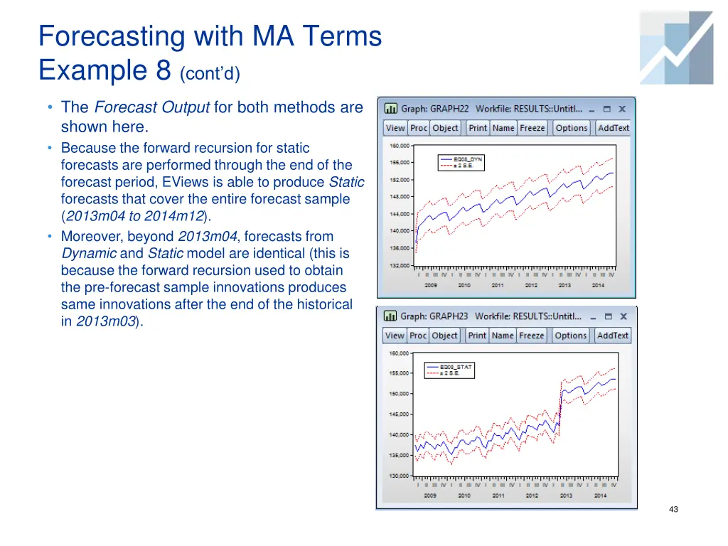 forecasting with ma terms example 8 cont d