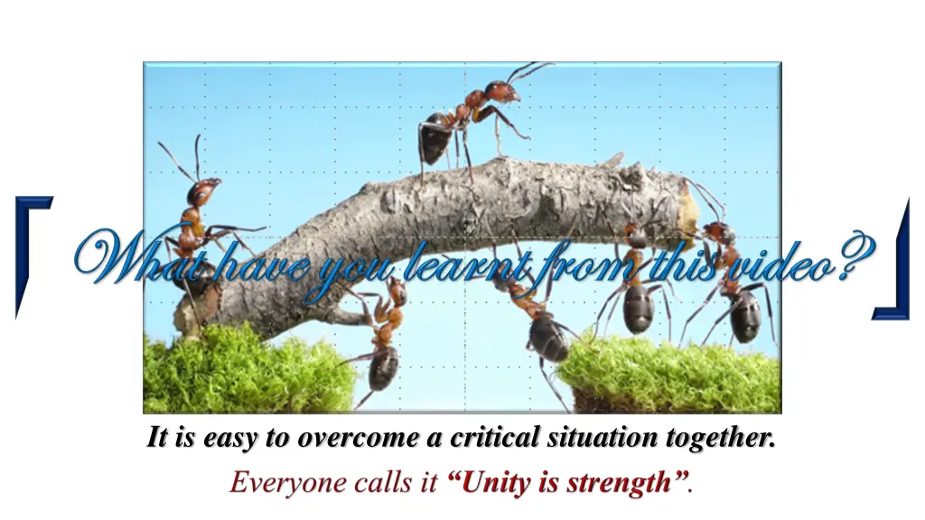 it is easy to overcome a critical situation