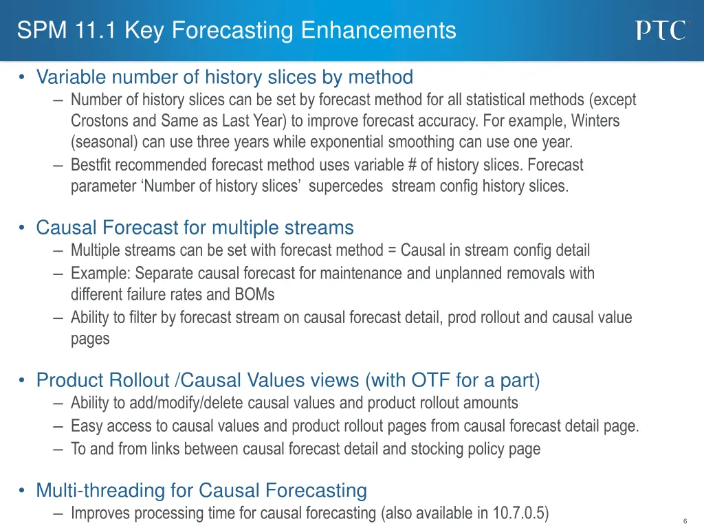 spm 11 1 key forecasting enhancements