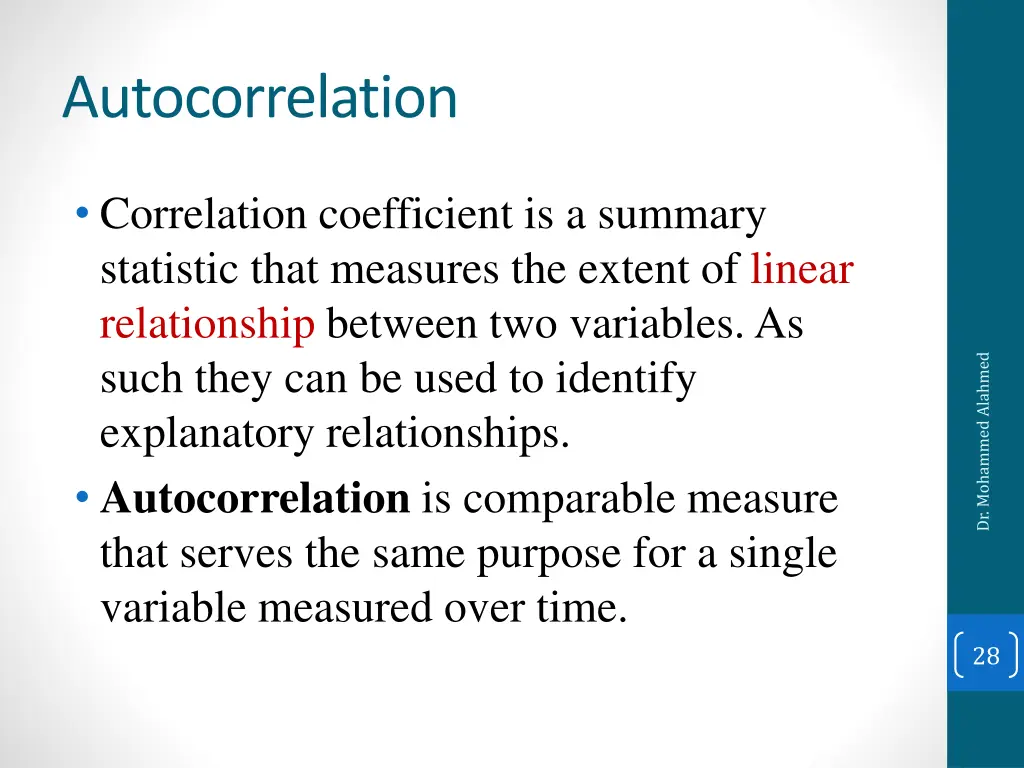 autocorrelation