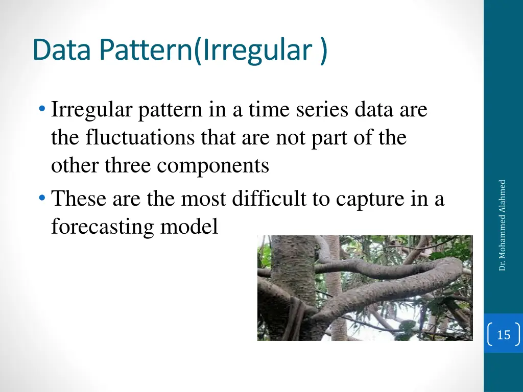 data pattern irregular