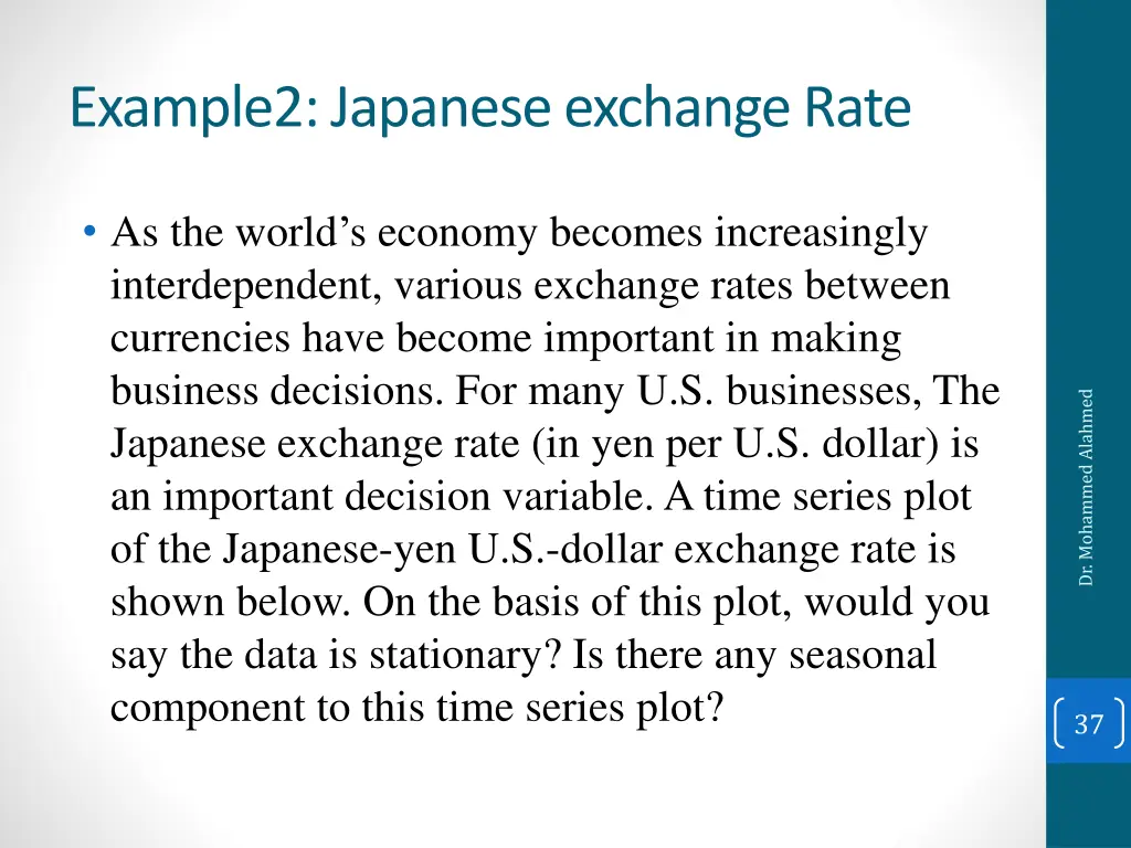 example2 japanese exchange rate