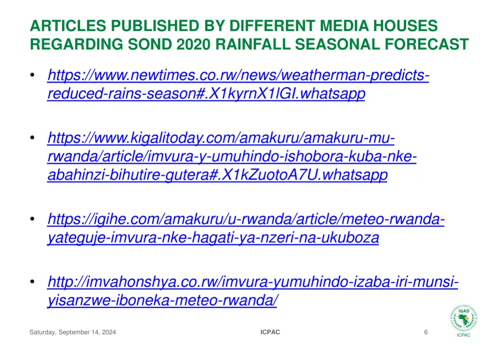 articles published by different media houses