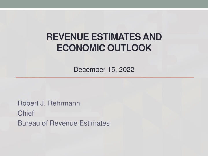 revenue estimates and economic outlook