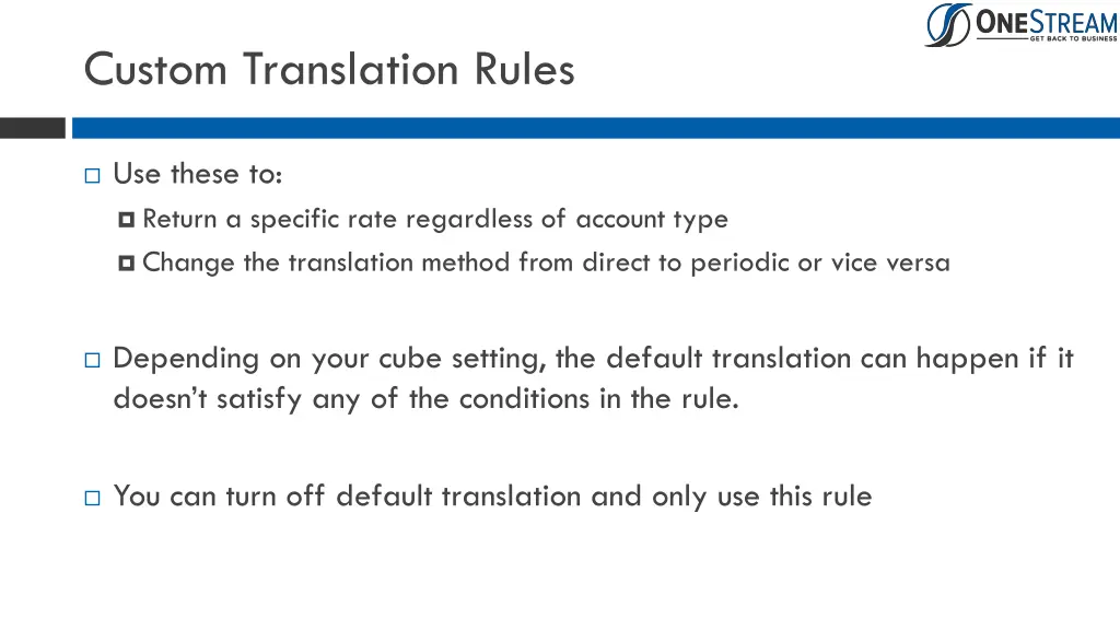 custom translation rules