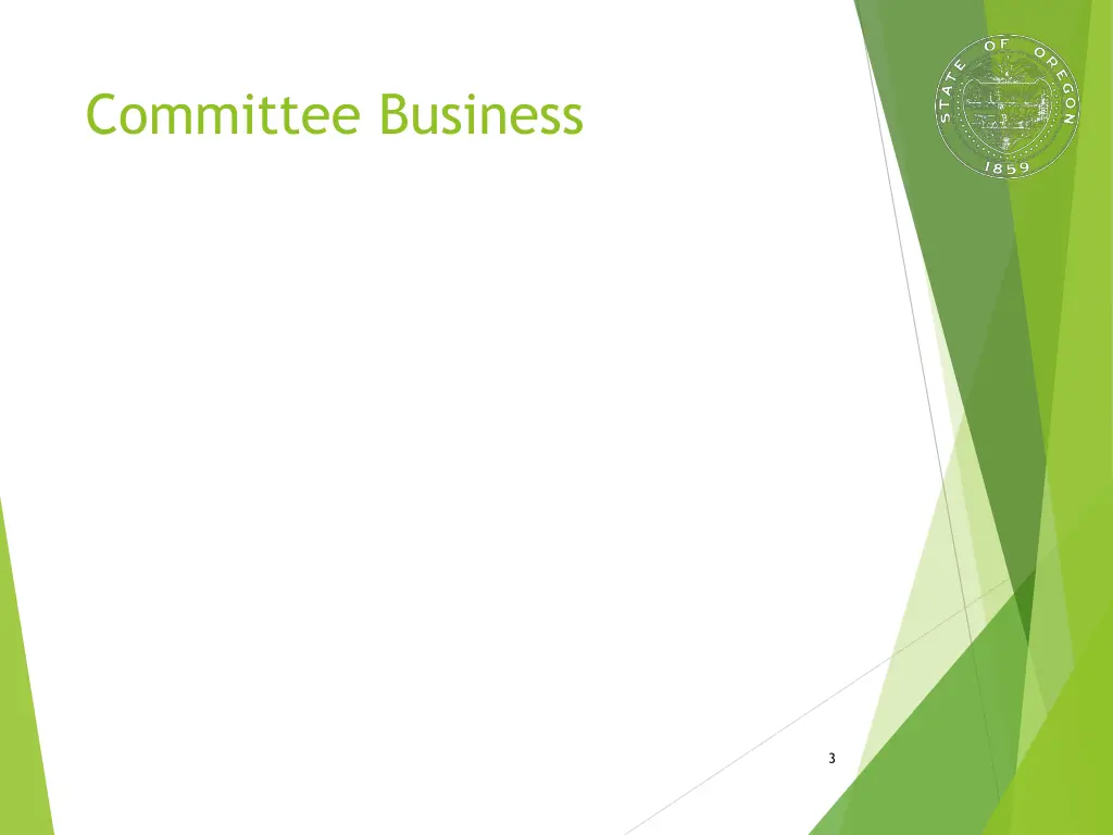 committee business