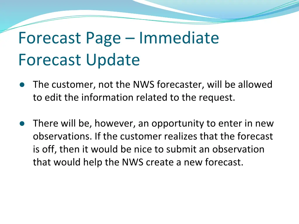 forecast page immediate forecast update 1