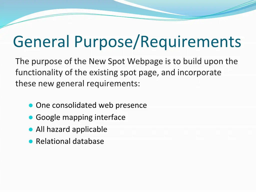 general purpose requirements