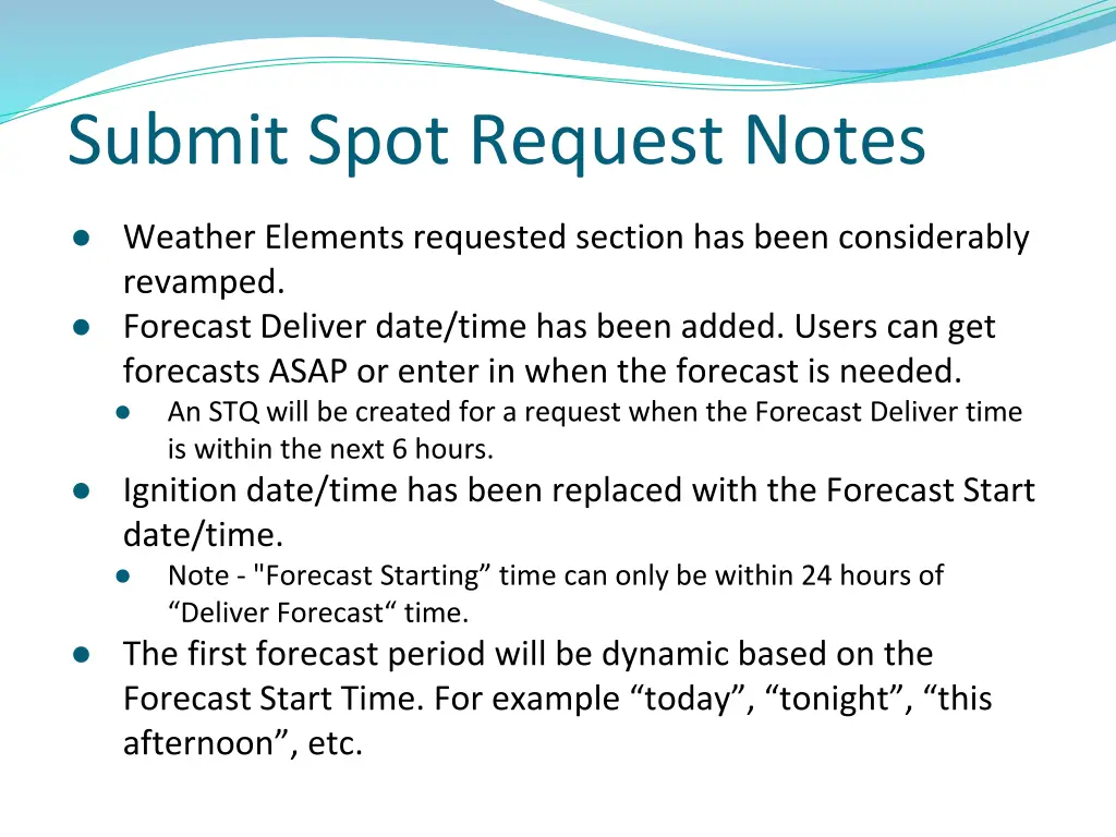 submit spot request notes 1