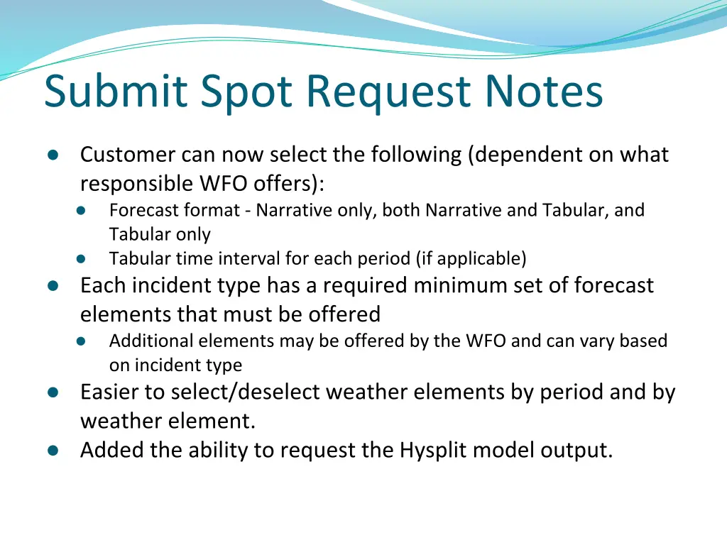 submit spot request notes 2