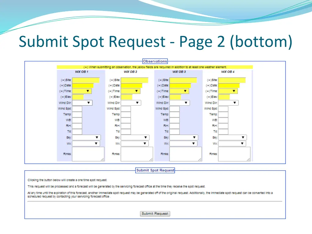 submit spot request page 2 bottom