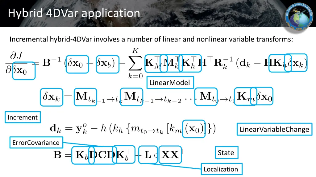 hybrid 4dvar application