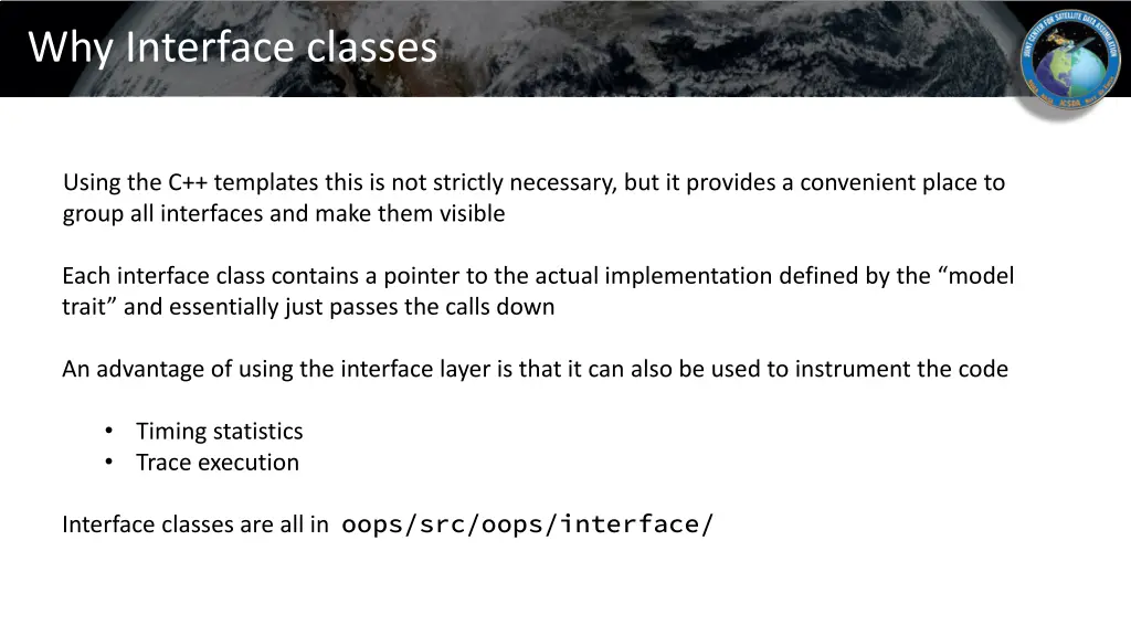 why interface classes