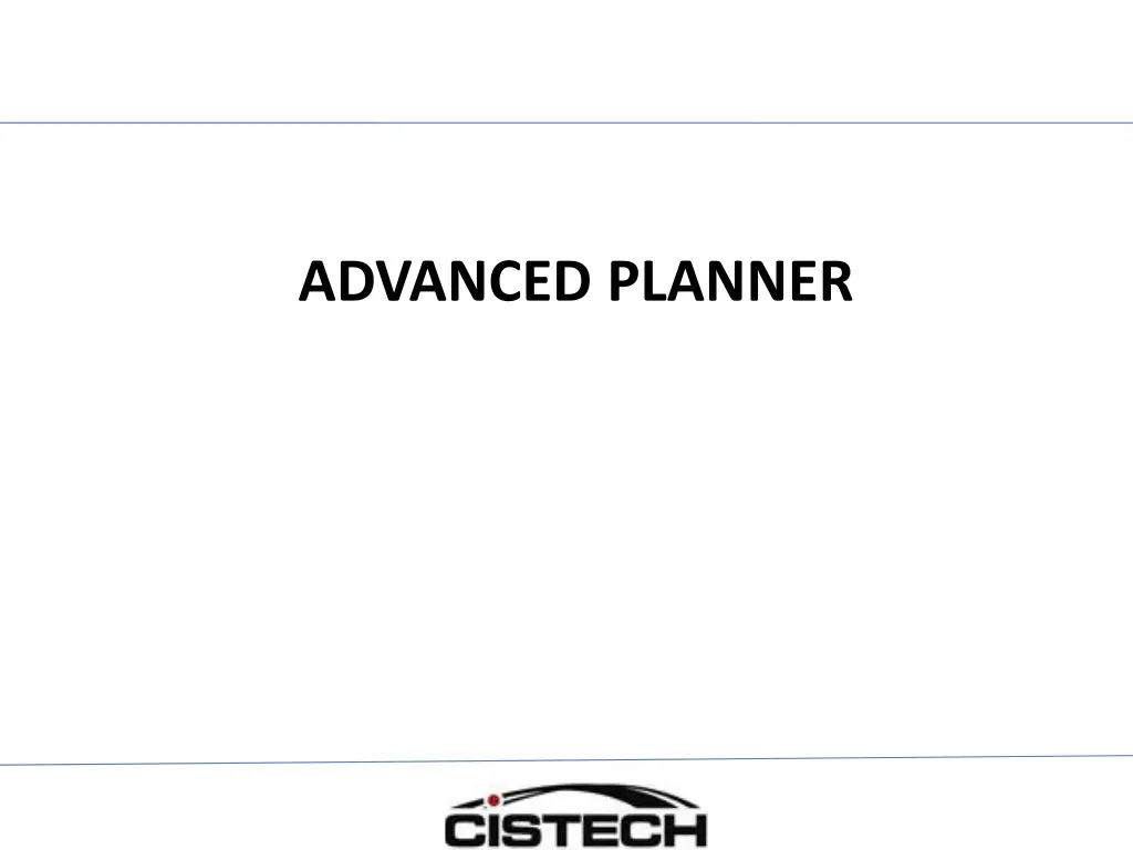 advanced planner