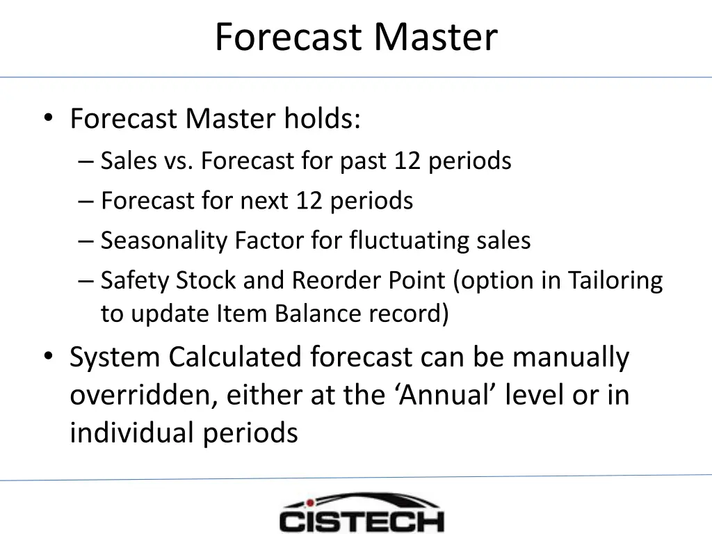 forecast master