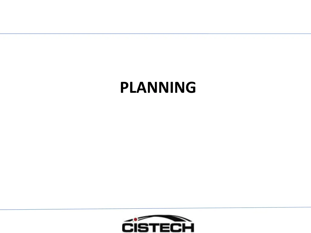 planning