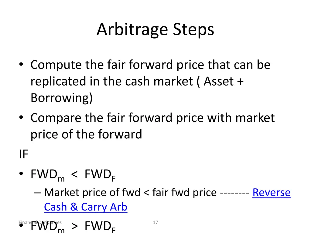 arbitrage steps