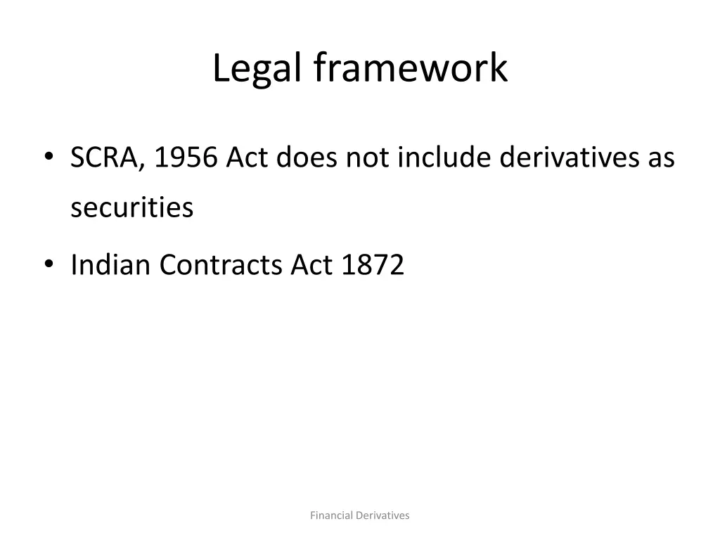 legal framework