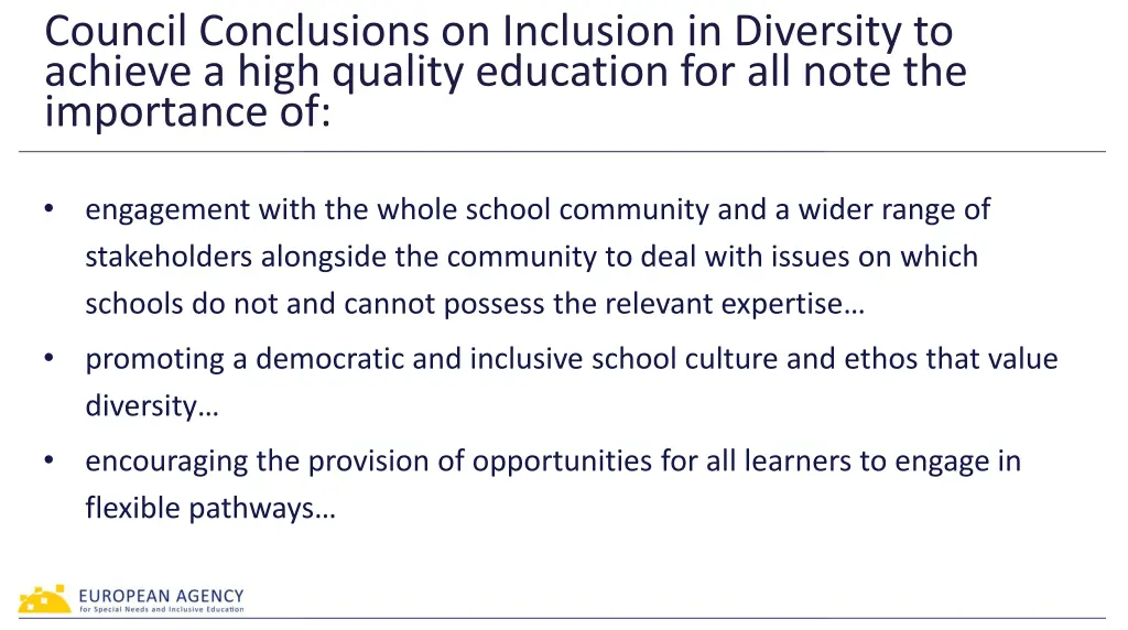 council conclusions on inclusion in diversity