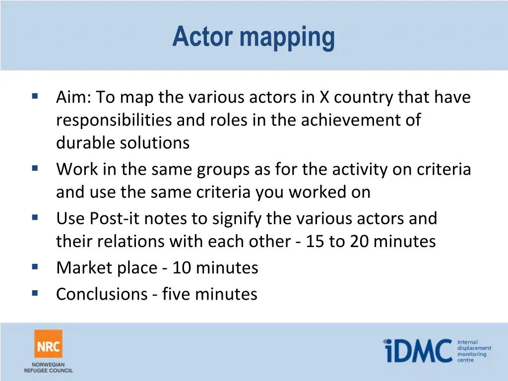 actor mapping