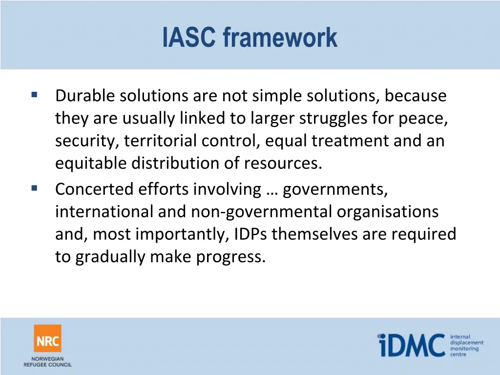 iasc framework