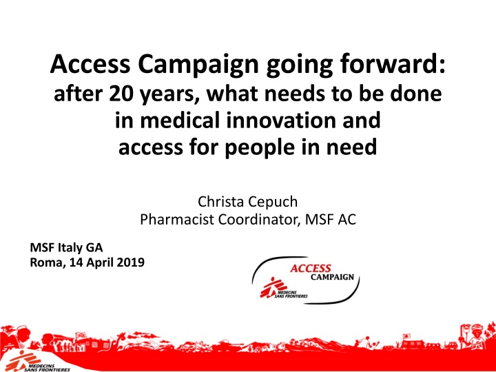 access campaign going forward after 20 years what