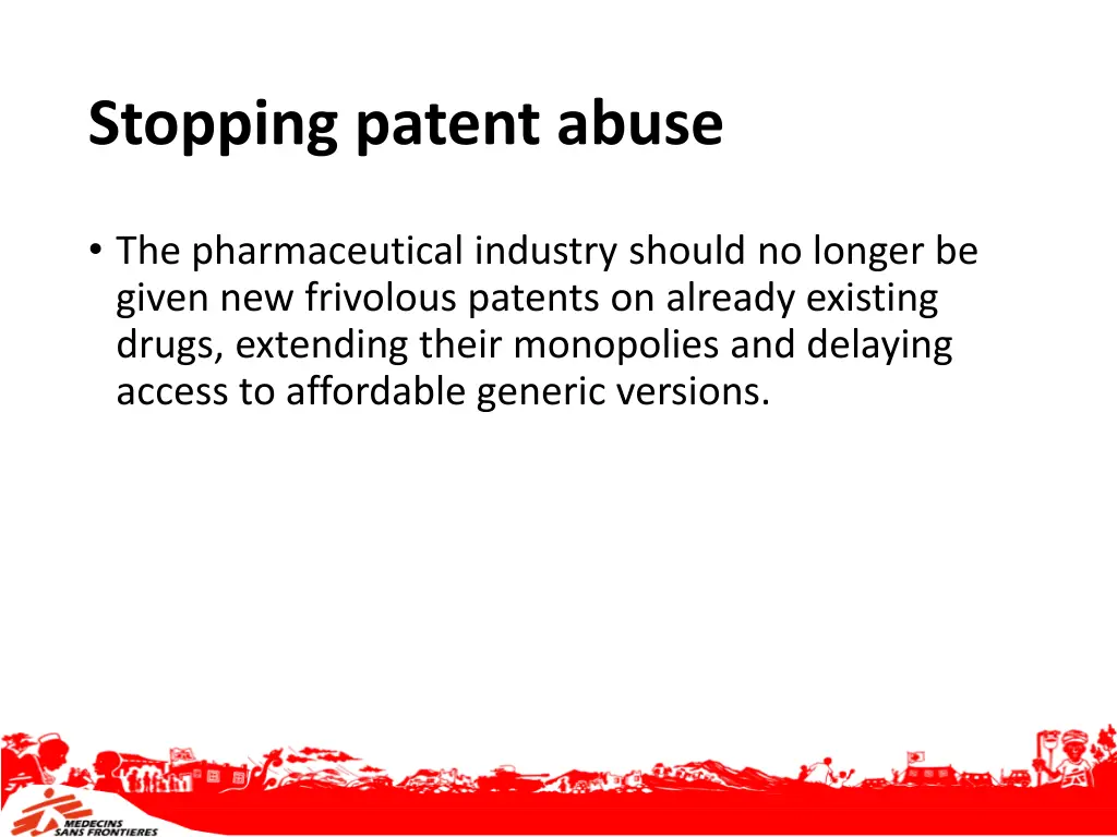 stopping patent abuse