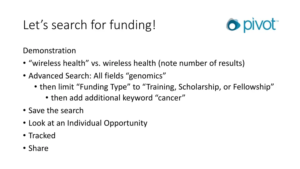 let s search for funding 1