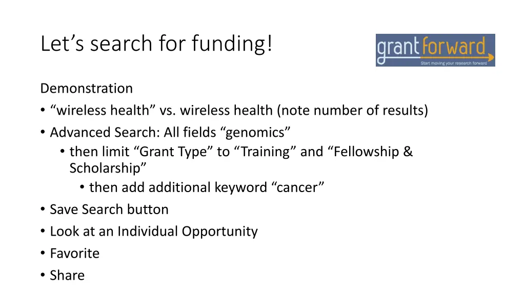 let s search for funding 3