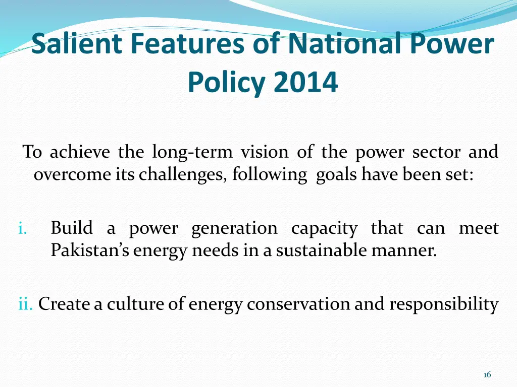 salient features of national power policy 2014