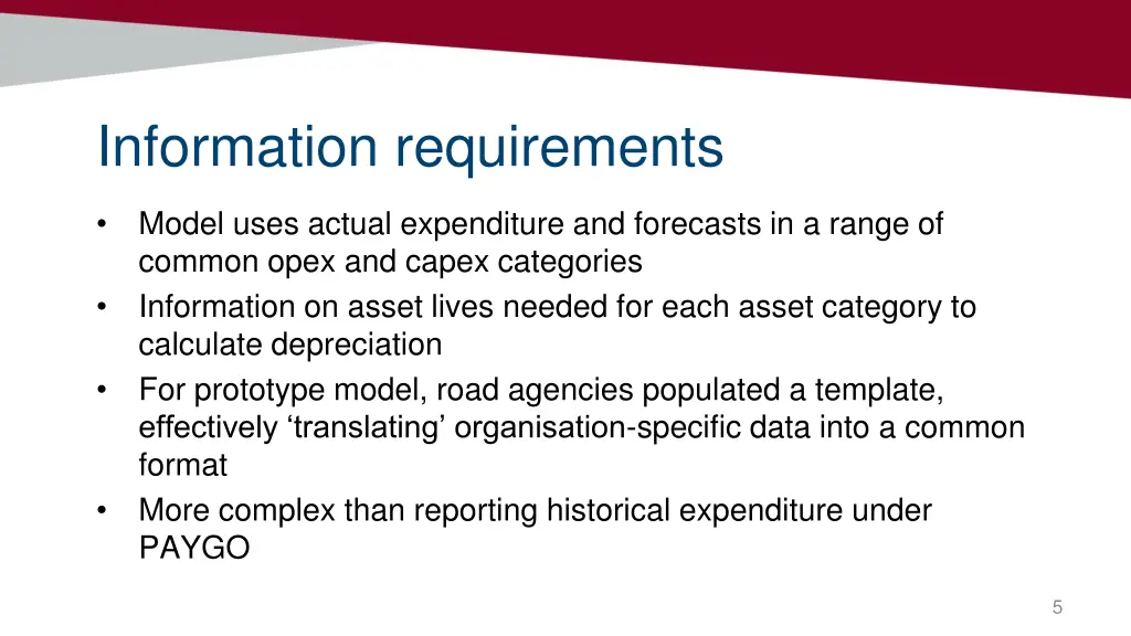 information requirements