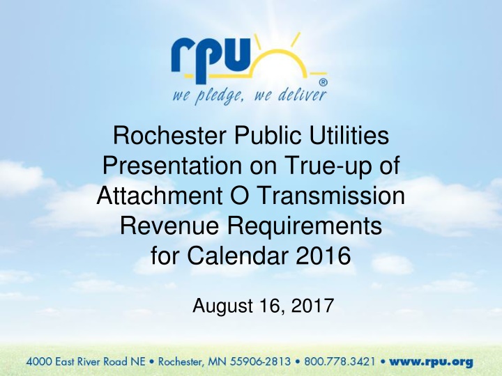 rochester public utilities presentation on true