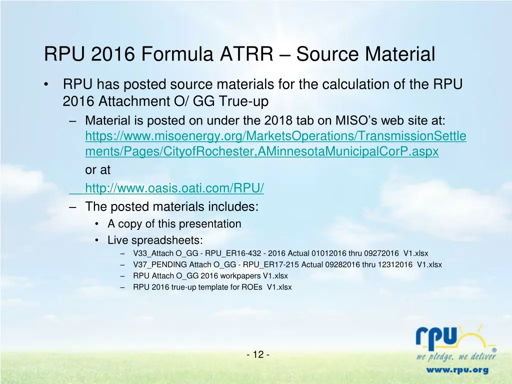 rpu 2016 formula atrr source material