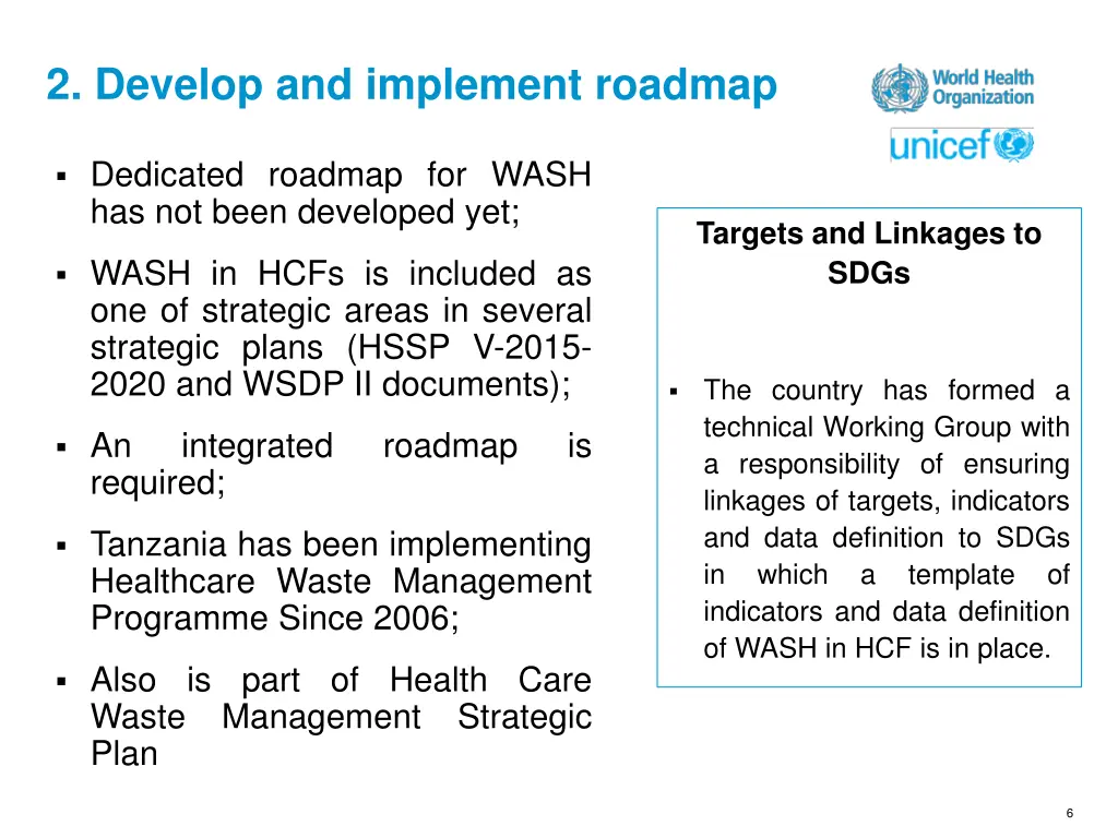 2 develop and implement roadmap